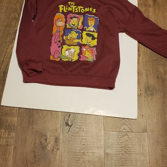The Flintstones Burgundy Lightweight Sweatshirt - Picture 3 of 5
